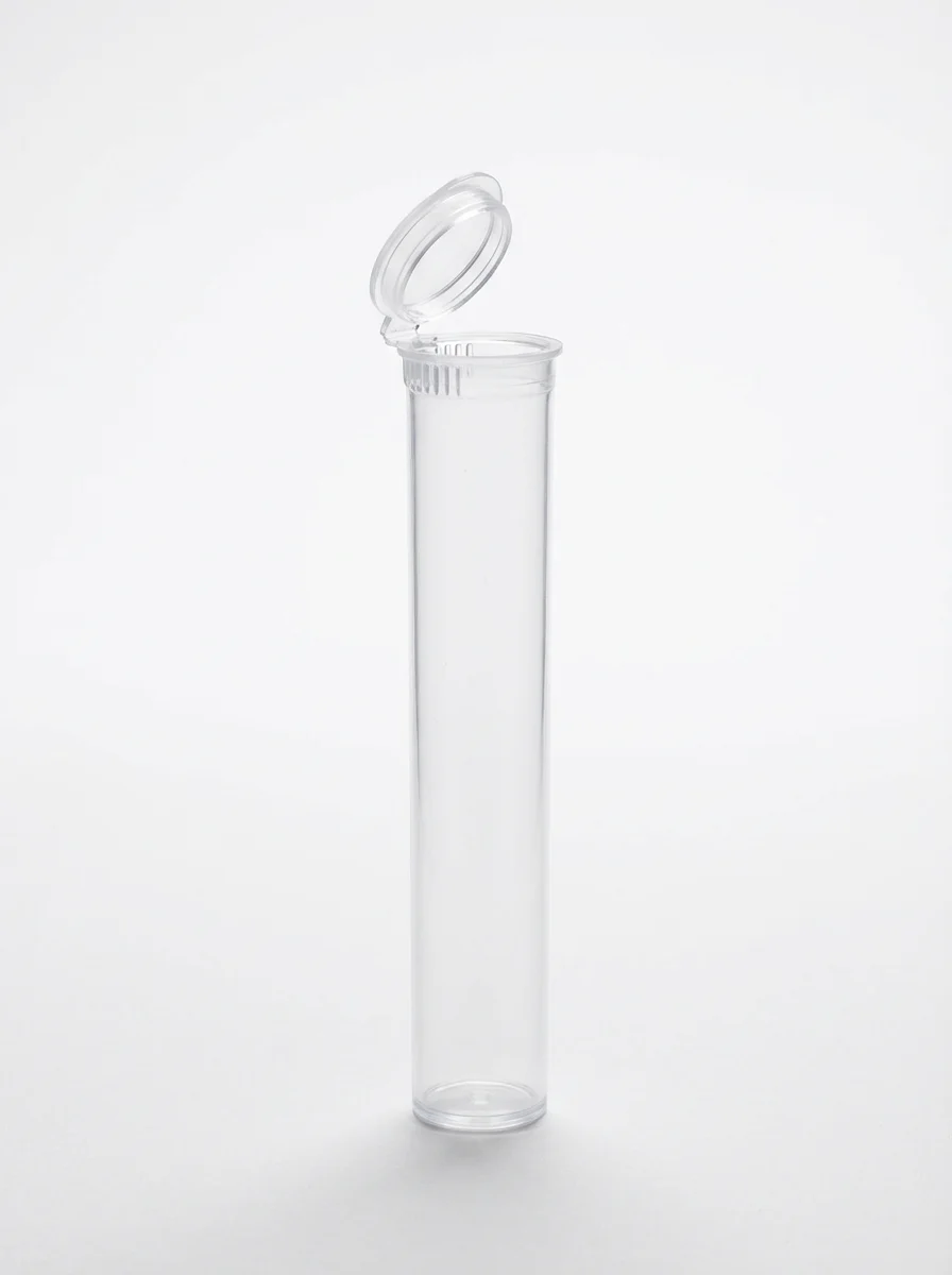 Child Resistant | Pop Top Plastic Transparent Pre-Roll Tubes | 116mm – Clear – 1000 Count Child Resistant | Pop Top Plastic Transparent Pre-Roll Tubes | 116mm – Clear – 1000 Count
