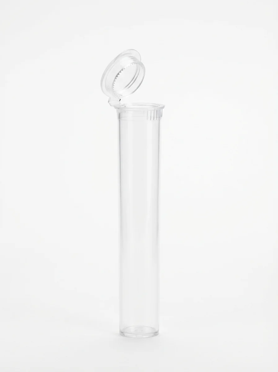 Child Resistant | Pop Top Plastic Pre-Roll Tubes | 70mm – Clear – 1000 Count Child Resistant | Pop Top Plastic Pre-Roll Tubes | 70mm – Clear – 1000 Count